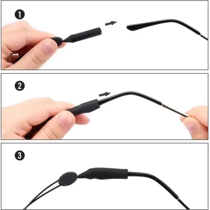 1pc réglable anti-dérapant lunettes retenue ajustement universel lanière de lunettes sport lunettes