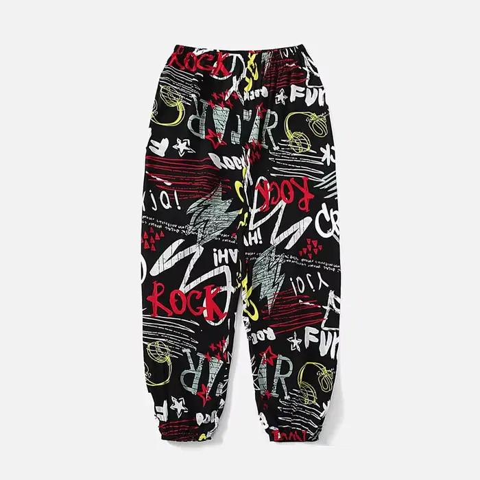 Pantalon ample confortable pour femmes - Sarouel été, plage, ceinture élastique décontracté