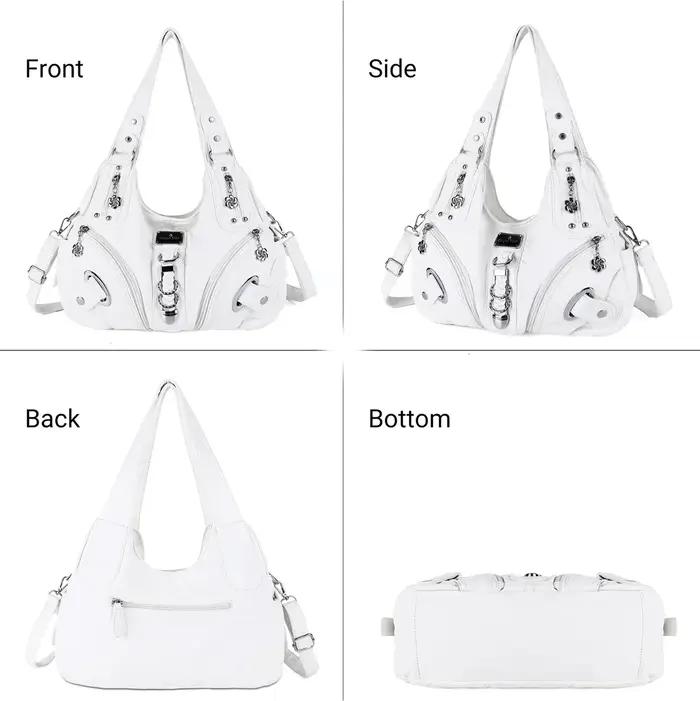 Sac à main polyvalent pour femme, sac à bandoulière noir tendance, sac à poignée supérieure, sacoche