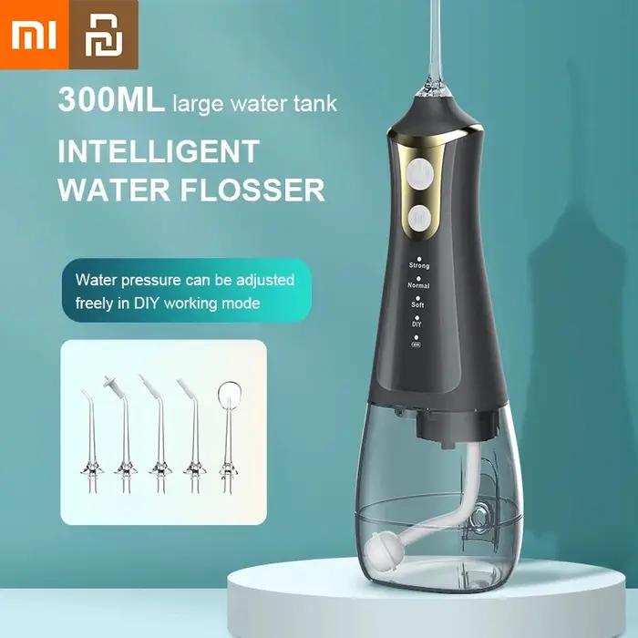 Irrigateur dentaire Xiaomi, mode DIY, 5 jets, irrigateur à eau, nettoyage buccal, machine à laver la