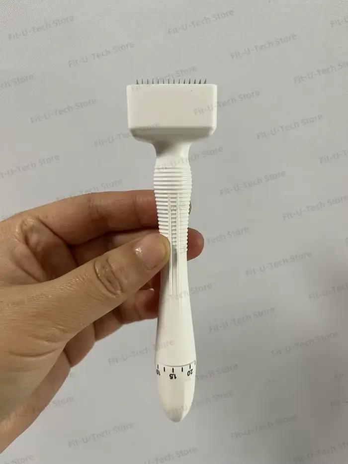 En vente Derma timbre Microneedling visage rouleau masseur réglable titane aiguille longueur soins d