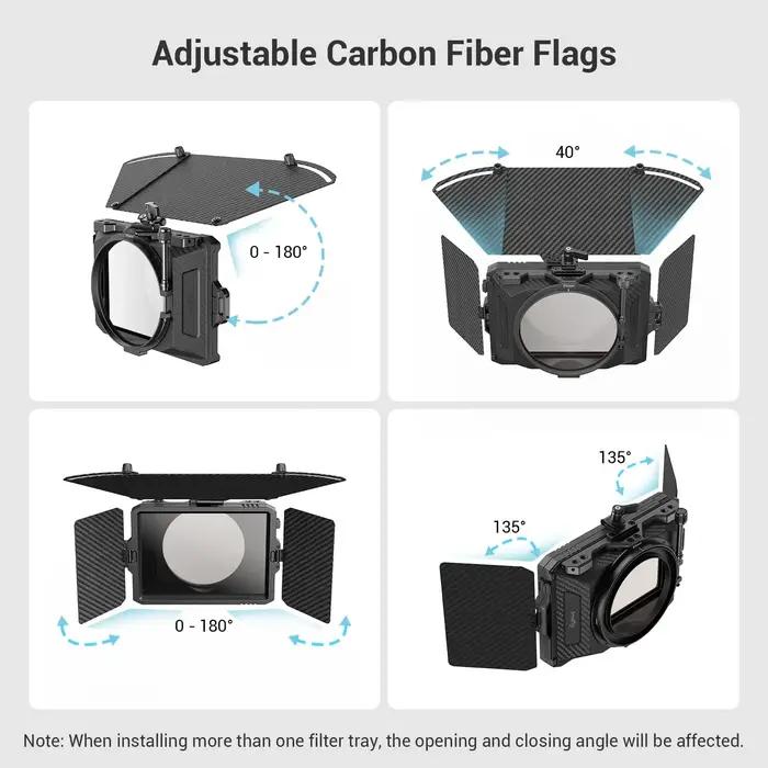 SmallRig Mini Matte Box Pro Mini Follow Focus Protection contre l'éblouissement et l'évasement à dég