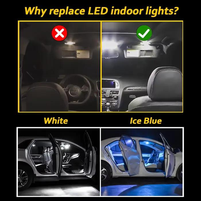 MDNG-Ampoules LED Canbus Auto, Intérieure, Carte, Porte, Kit d'éclairage pour 2008-2018, Au revoir R