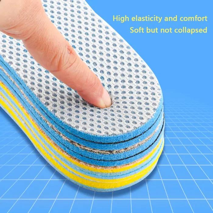 Semelle Intérieure Double Face Élastique Respirante Pour Sportifs Occasions Spéciales Confort Absorption Chocs