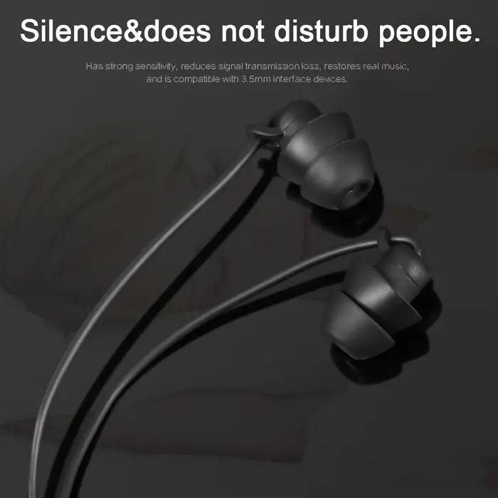 Écouteurs de sommeil intra-auriculaires avec suppression du bruit, écouteurs filaires HiFi pour télé