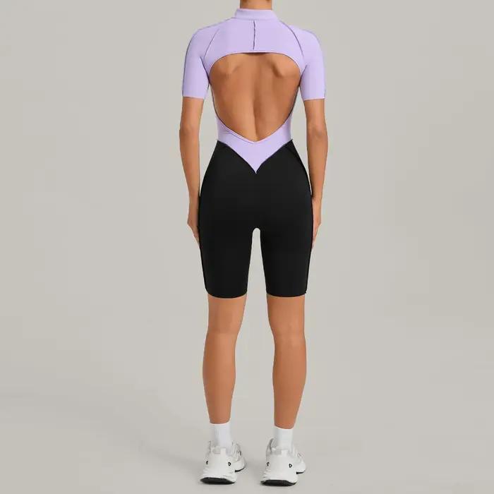 Combinaison courte Ningyu pour femmes, combinaison une pièce, ensemble de yoga, vêtements de sport p