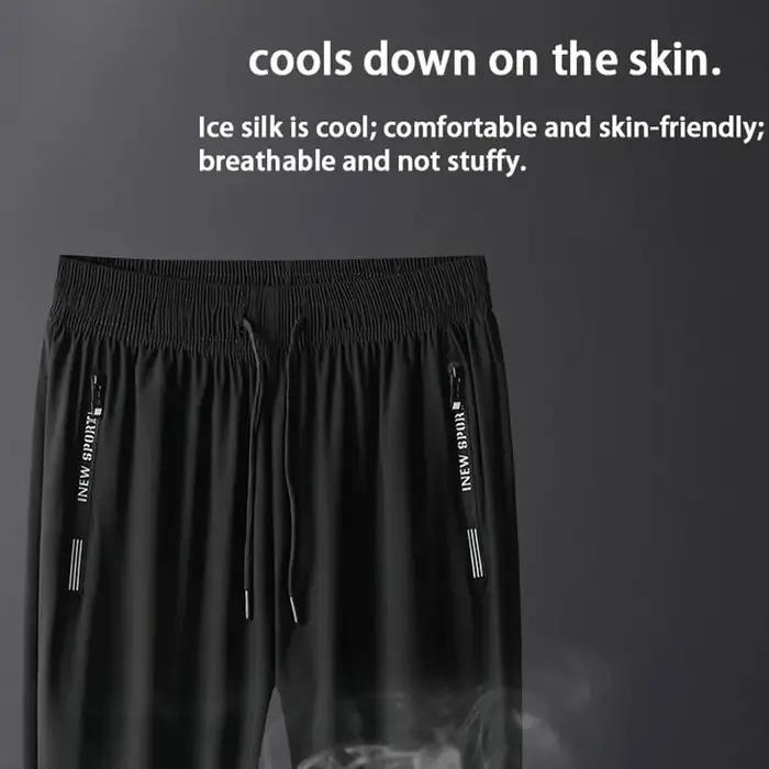 Pantalon de course fermeture éclair séchage rapide été pêche en plein air Jogging pantalons de survê