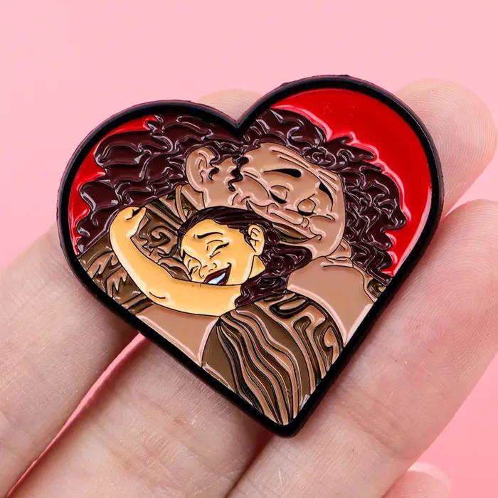 Lot de 20/50/100 broches en émail sur le thème des animaux, série Princesse de dessin animé, épingle