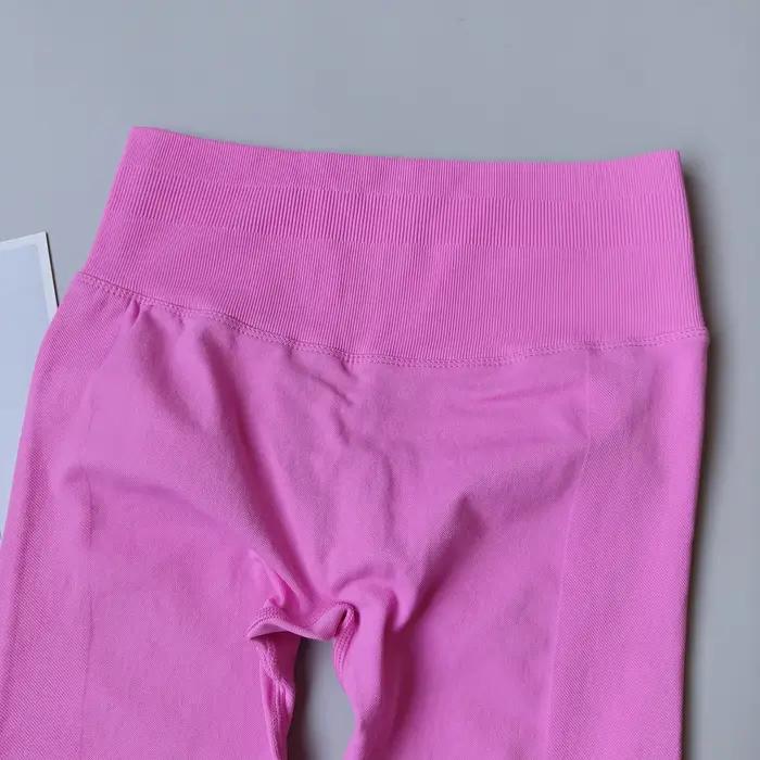 Leggings de Yoga taille haute sans couture pour femmes, collants de Sport Push-Up, pantalons de cour