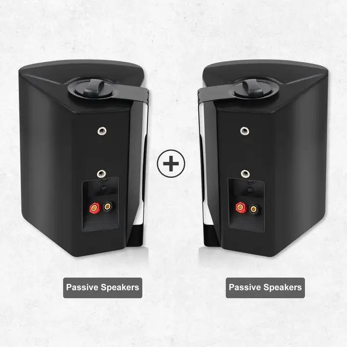 Herdio – haut-parleurs d'extérieur passifs filaires de 5.25 pouces, 300W, pour terrasse, système de