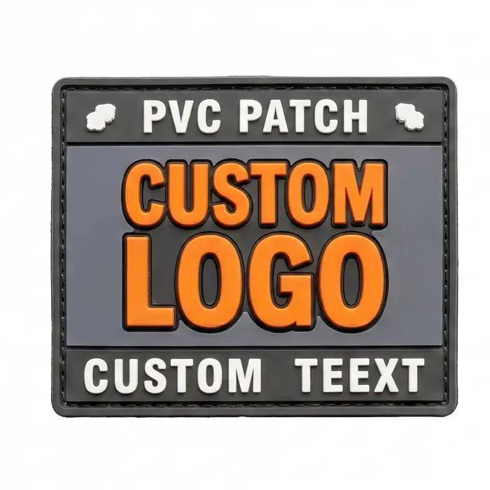 Badge en PVC personnalisable avec logo patch 3D thermocollant appliques autocollantes badge pour chapeau fermeture à boucle et crochets occasion sportive cadeau occasion spéciale