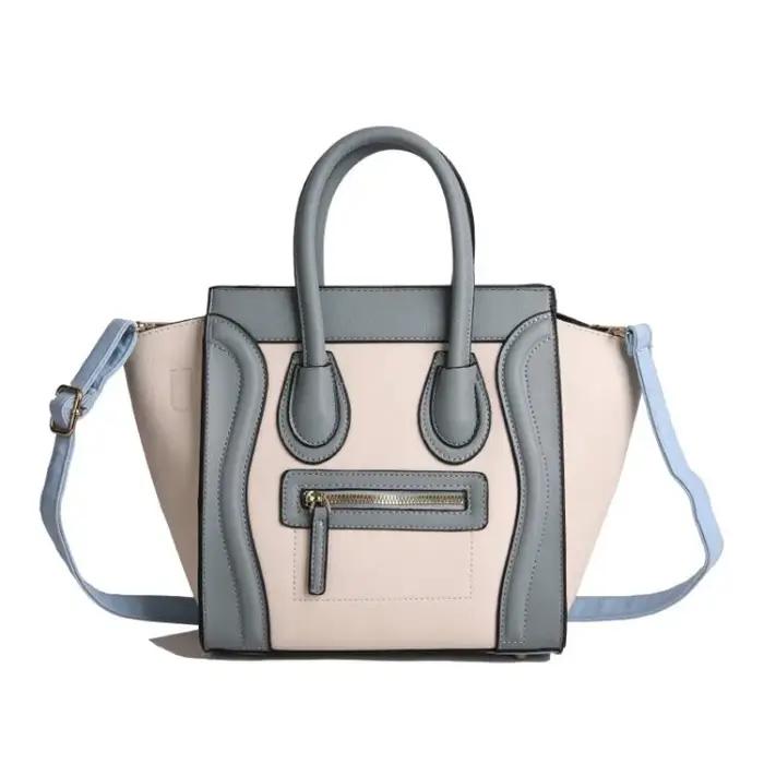 Sac fourre-tout rétro pour femme, motif litchi, grande capacité, polyvalent 3-en-1 (épaule/bandouliè