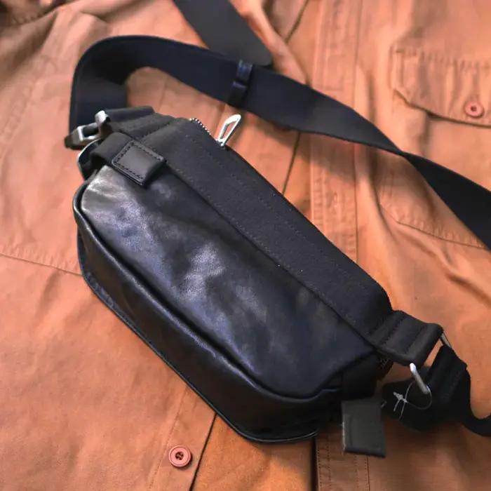 Gland TOO-Sac à Bandoulière en Cuir pour Homme, Petit Sac à Bandoulière Baotou, Couche Cirhide, Busi