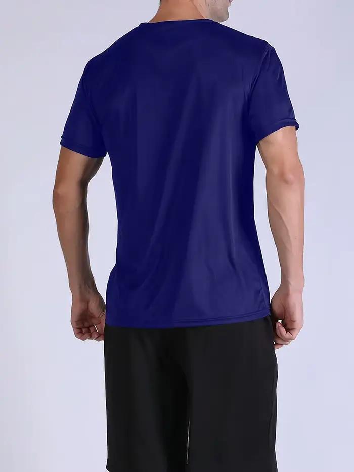 T-shirt de sport à séchage rapide ultraléger pour homme, haut léger, respirant, solide, document, en
