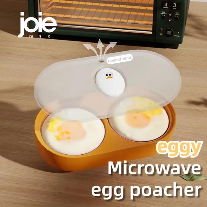 Joie Double micro-ondes poacher à œufs bol four à micro-ondes cuiseur à œufs moule à œufs boîte à œu