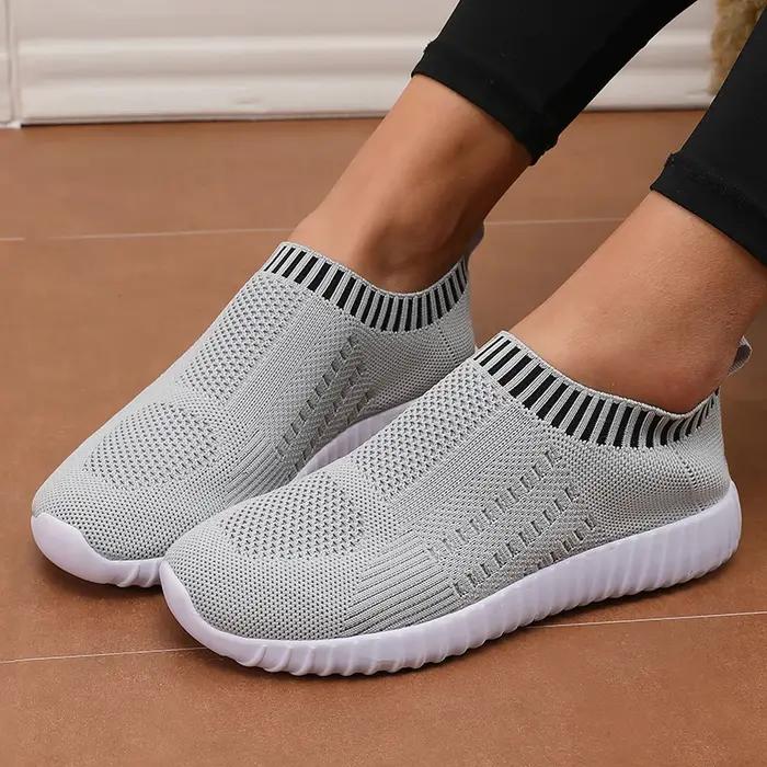 Baskets à fond plat pour femmes, chaussures de sport décontractées en plein air, simples, confortabl