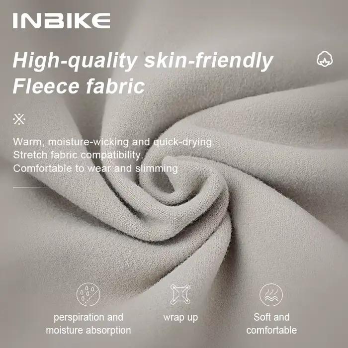 Maillot de cyclisme INBIKE pour homme, coupe ajustée, hiver, manches longues, polaire thermique, fer