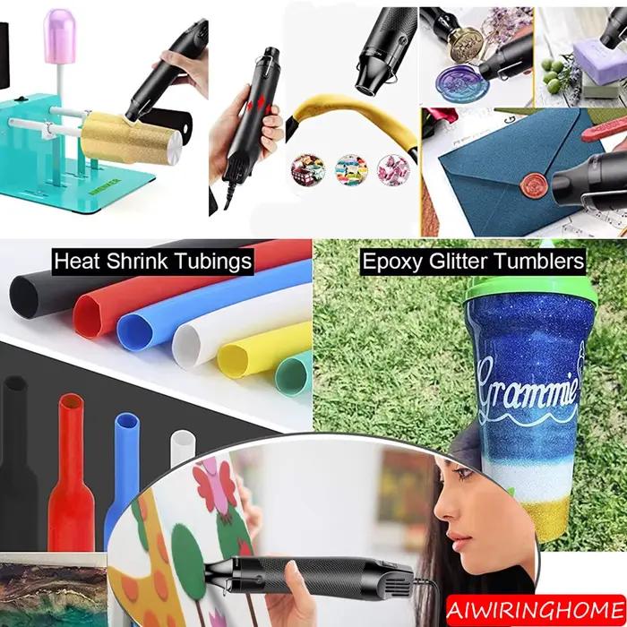 Pistolet thermique électrique portatif 300W pour artisanat bricolage gaufrage et embossage occasionnel et professionnel