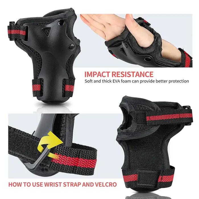BraceTop 6 pièces/ensemble genouillères pour adolescents et adultes coudières protège-poignets équip