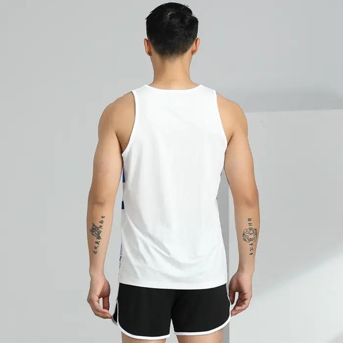 Survêtement pour hommes, combinaison de Jogging à séchage rapide, vêtements d'exercice, gilet de cou