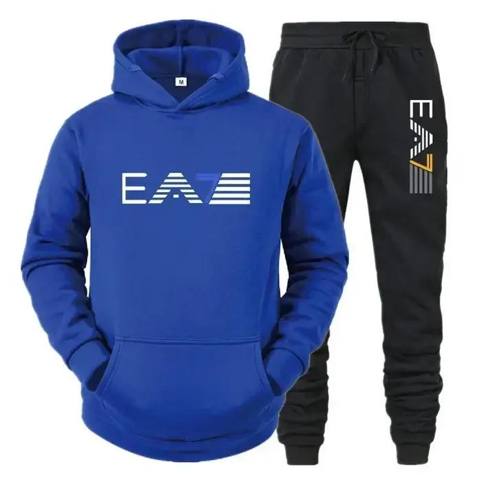 Ensemble de vêtements de sport pour hommes, ensemble deux pièces + pantalon à la mode et décontracté
