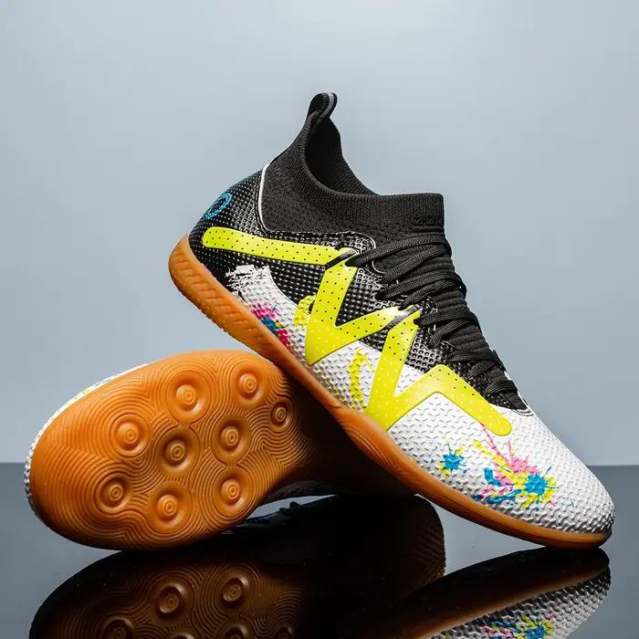 Chaussures de football professionnelles à fond plat antidérapantes pour hommes entraînement et compétition occasions spéciales