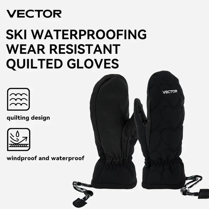 Gants de Ski VECTOR Winter pour hommes et femmes, antidérapants et coupe-vent, pour Snowboard, écran