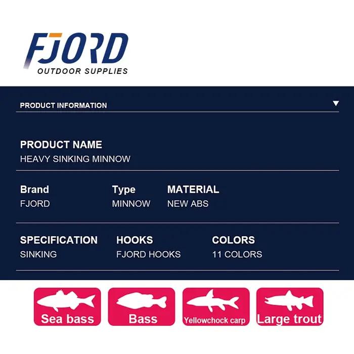 FJORD-Appât Élpour la pêche en mer, leurre pour attraper des poissons, matériel pour pêcher des méné