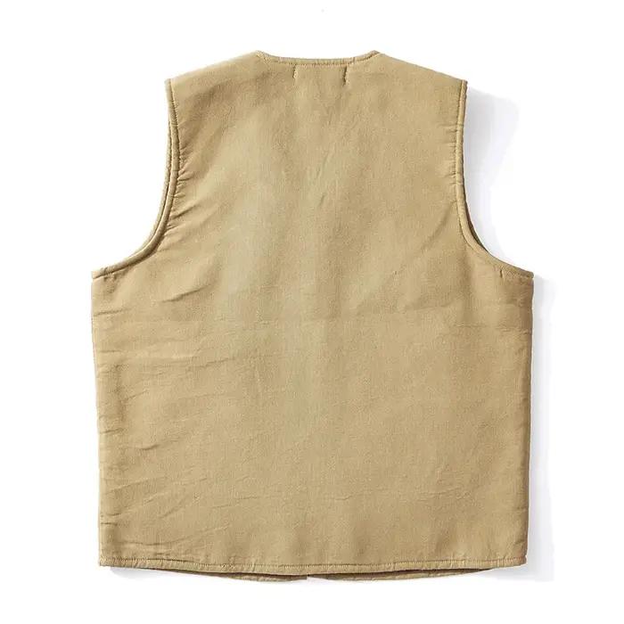 Gilet en laine épaissie doublé de sourire pour hommes et femmes, col en V, glaçure, extérieur, entra