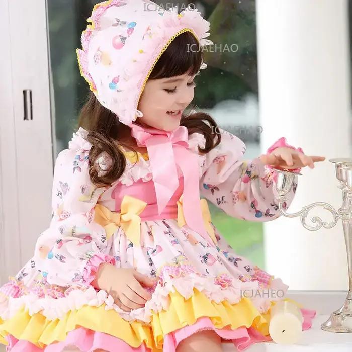 Robes pour filles, style Lolita, robe tutu pour bébé, tenue de cérémonie pour enfants, tenue de fête
