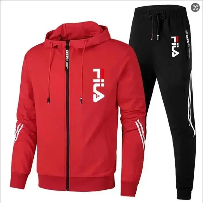 Ensemble de jogging décontracté deux pièces pour homme 2026 : veste zippée d'extérieur printemps-aut