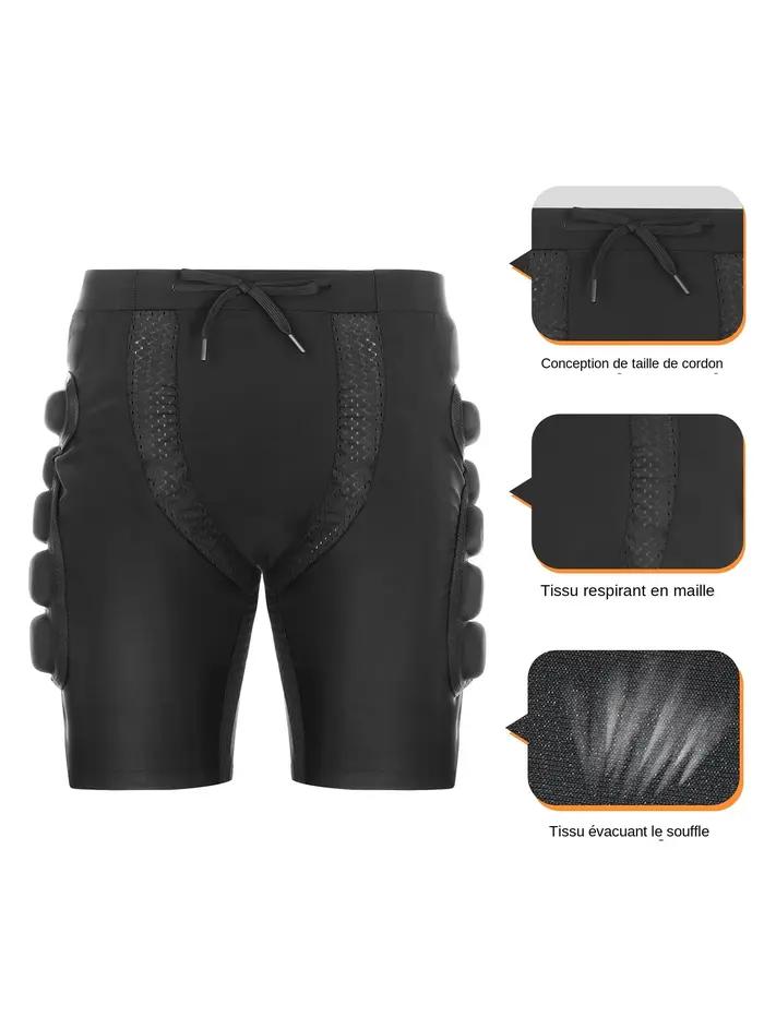 Short de compression rembourré pour protection de hanches et fesses en snowboard, 3D protection, rembourrage fin et confortable, endurance améliorée, support musculaire, pour snowboarders et glisseurs