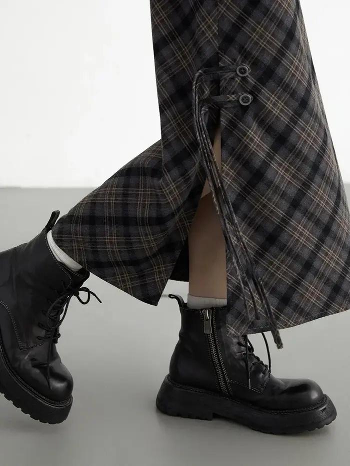 CHIC VEN – jupe longue décontractée pour femmes, nouveau Style doux et Cool, taille haute, fente à c