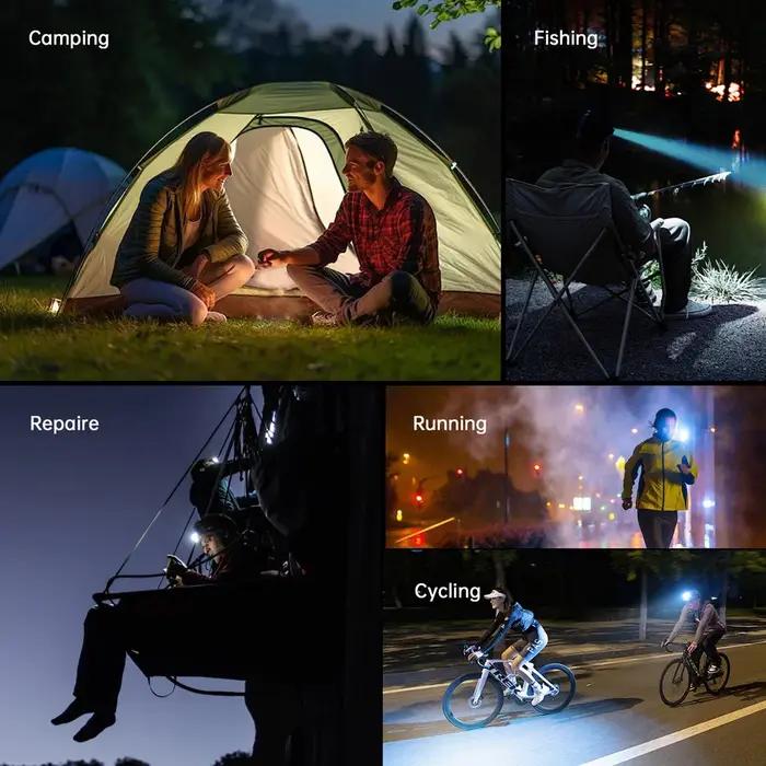 Lampe frontale SOFIRN HS42 2100lm 18650 EDC USB C rechargeable, lampe torche LED SST40 avec aimant p