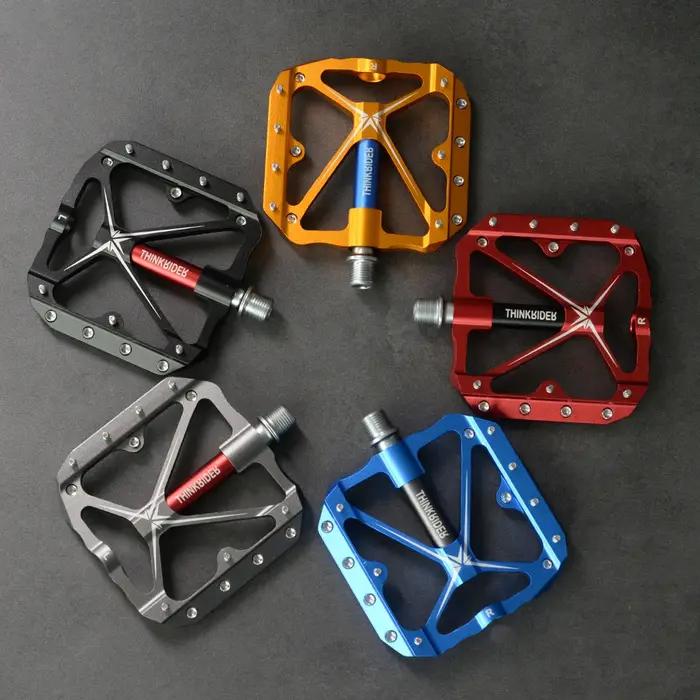 ThinkRider pédales de vélo plates vtt route 3 roulements scellés pédales de vélo pédales de VTT larg