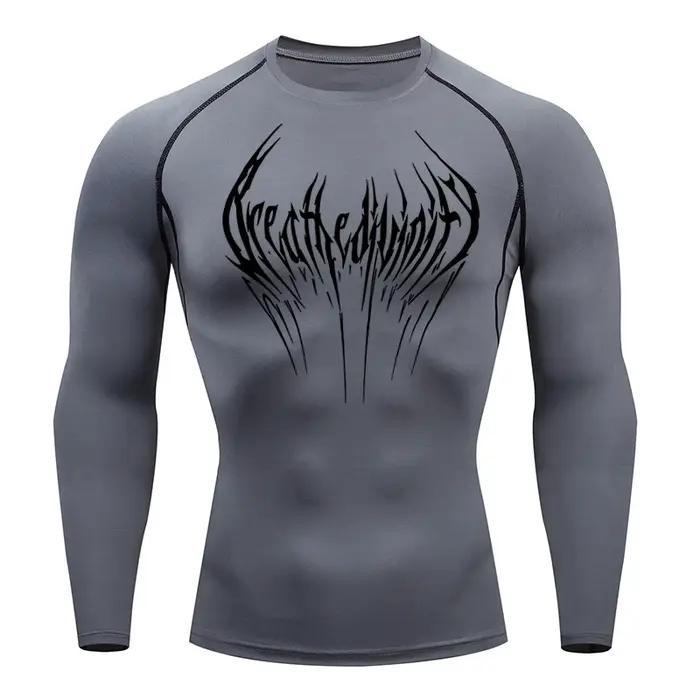 Nouvelle chemise de Compression pour hommes Fitness Gym Rashgard sport course T-shirt haut imperméab