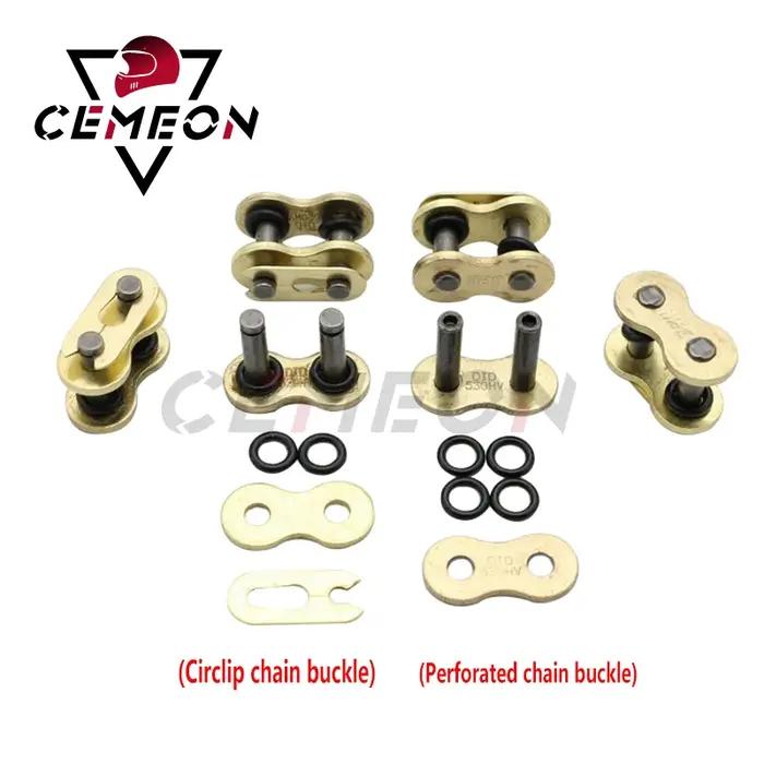 Boucle de chaîne pour moto Honda Yamaha Kawasaki Suzuk, Type 428/520/525/530 O, joint d'huile épais,