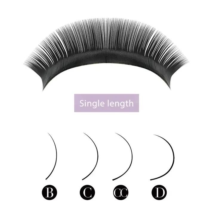 8-25mm Faux-Cils Professionnels, Easy Fan Volume Russe Autofan Cilios Doux CC/D, Extension de Cils N