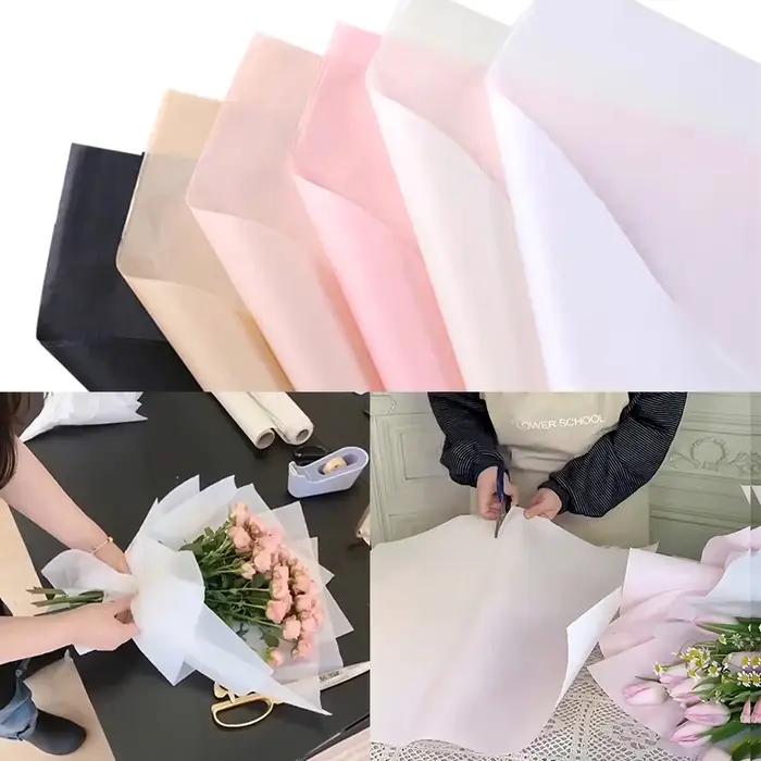 Papier d'emballage de fleurs, 10 pièces, 65x50cm, papier de soie, mariage, événement, fête, bouquet,