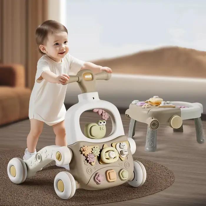 Table de jeu pour enfants, jouet d'apprentissage à marcher, poussette multifonctionnelle pour bébés