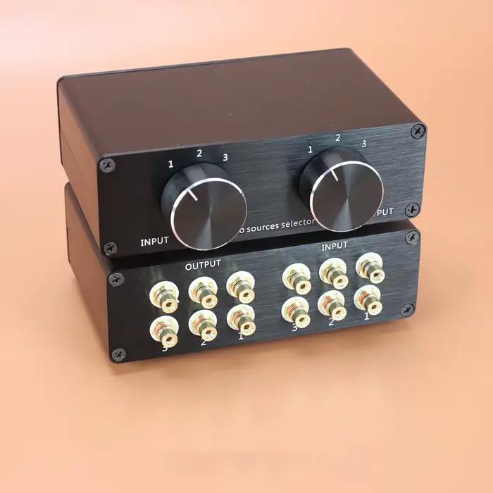 Sélecteur de Signal Audio stéréo double canal, commutateur RCA, amplificateur de Source, changeur de