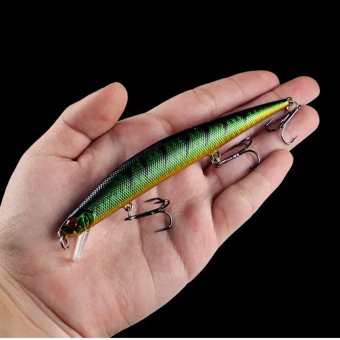 1 pièces Leurres de pêche 12.5 cm/12g Minnow Leurre hochet haute qualité appât dur manivelle Wobbler