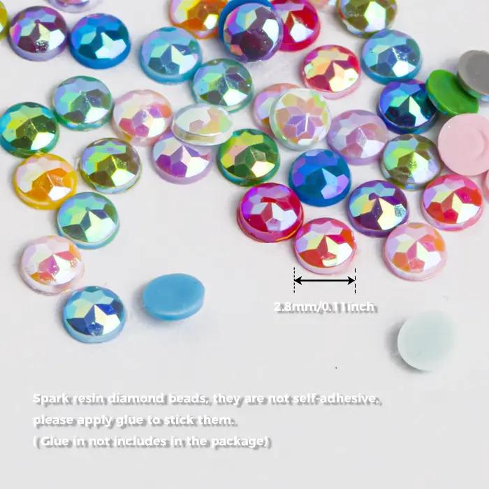 Perles de diamant de 60 couleurs pour accessoires de peinture de diamant 5D, forets de peinture de d