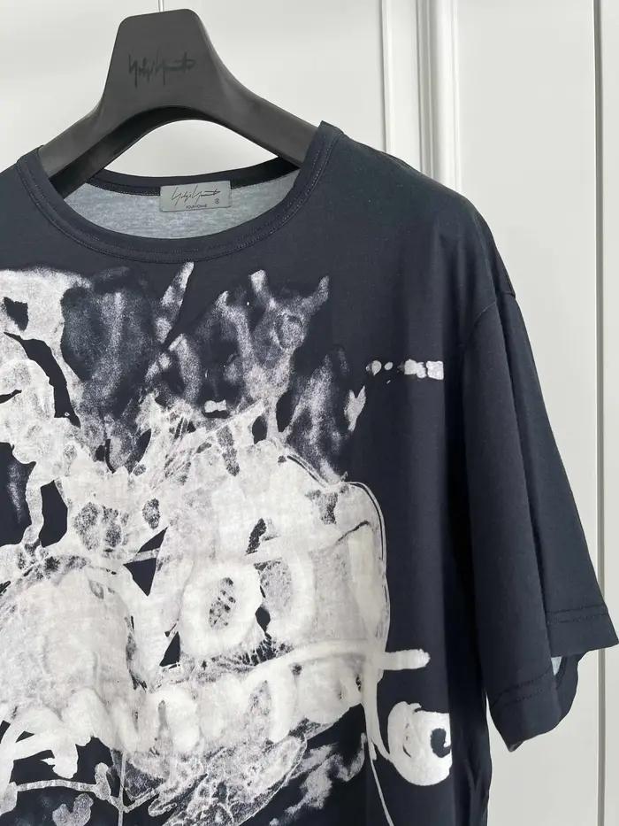 Pull tricoté en pur coton, design original de TOP-YAMAMOTO, imprimé teint par nouage, sur le thème s