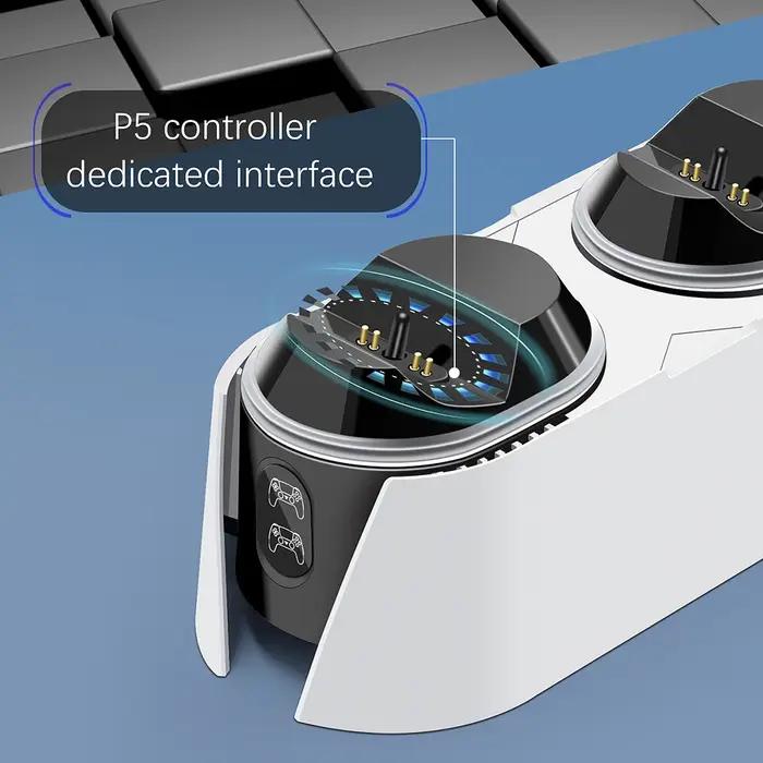Station de chargement pour contrôleur PS5, 5V 2a, chargeur rapide pour Joystick DualSense avec lumiè