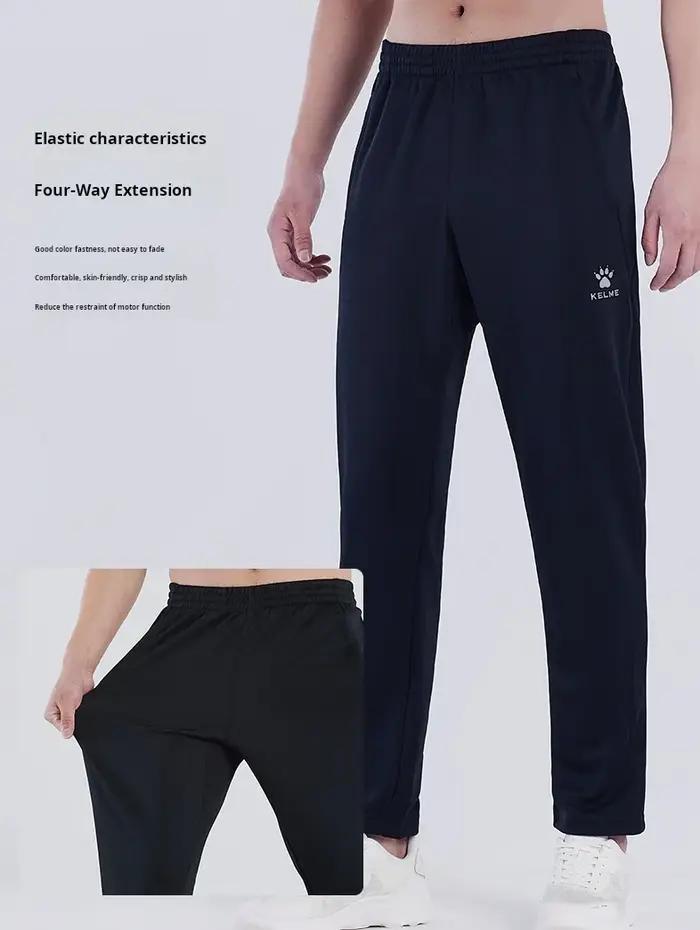 Pantalon d'entraînement football homme haute élasticité - Pantalon de sport décontracté pour course et entraînement
