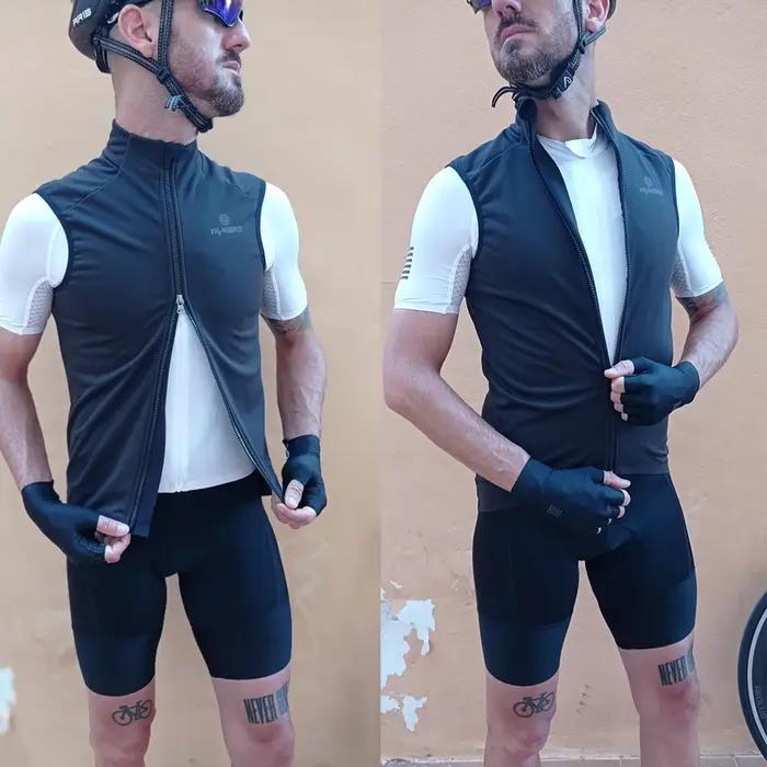 YKYWBIKE hiver cyclisme gilet coupe-vent imperméable polaire gilet vtt vélo vélo vêtements sans manc