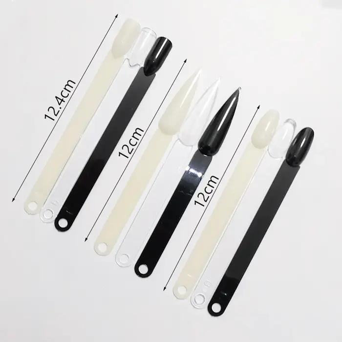 Bâtons d'affichage des ongles, échantillons de faux ongles, vernis Gel, pratique, couleurs naturelle