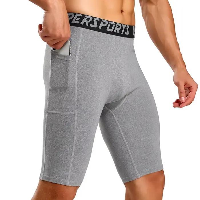 Leggings de sport courts à séchage rapide pour hommes, collants de compression pour hommes, shorts d