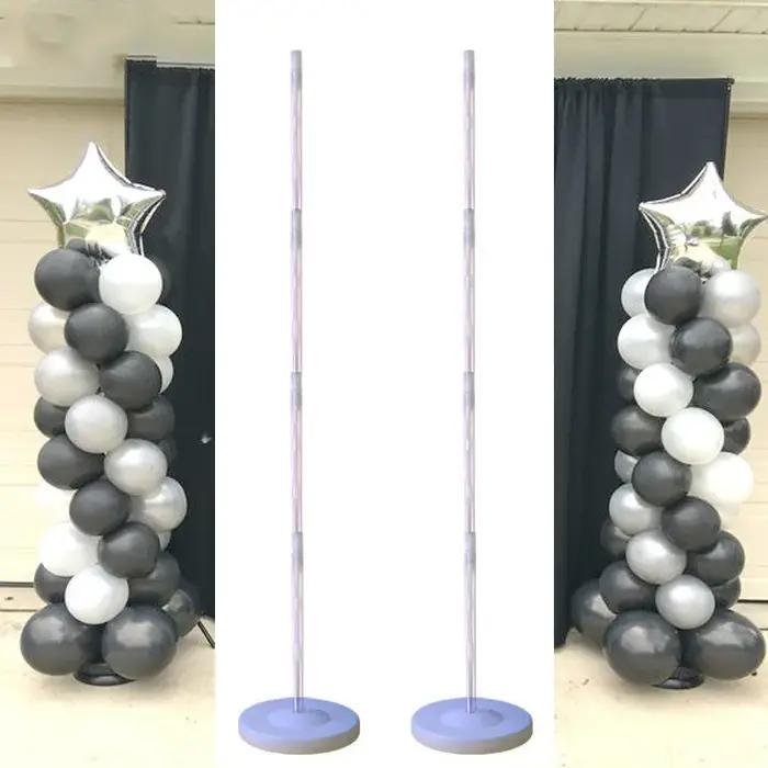 Support de colonne de ballons transparent 130cm, 1 pièce, support de ballons en arc pour décoration
